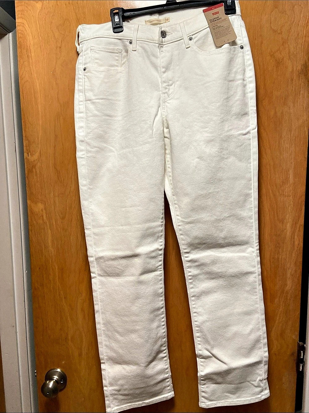 Levi's 501 Straight Leg Jeans in White Size 10 M NWT